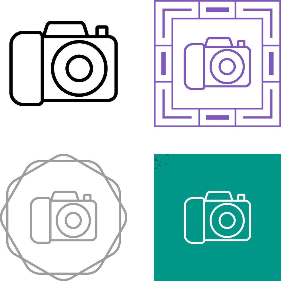 dslr camera vector icoon