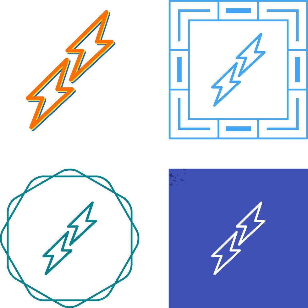 bliksem vector pictogram