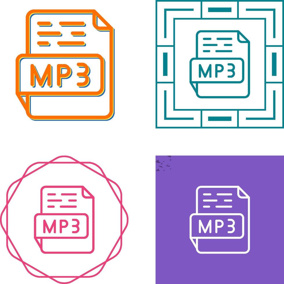 mp3 vector icoon