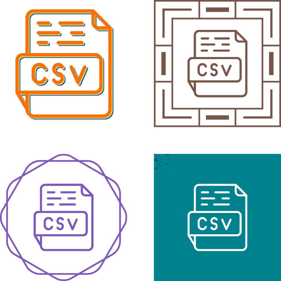 csv vector icoon