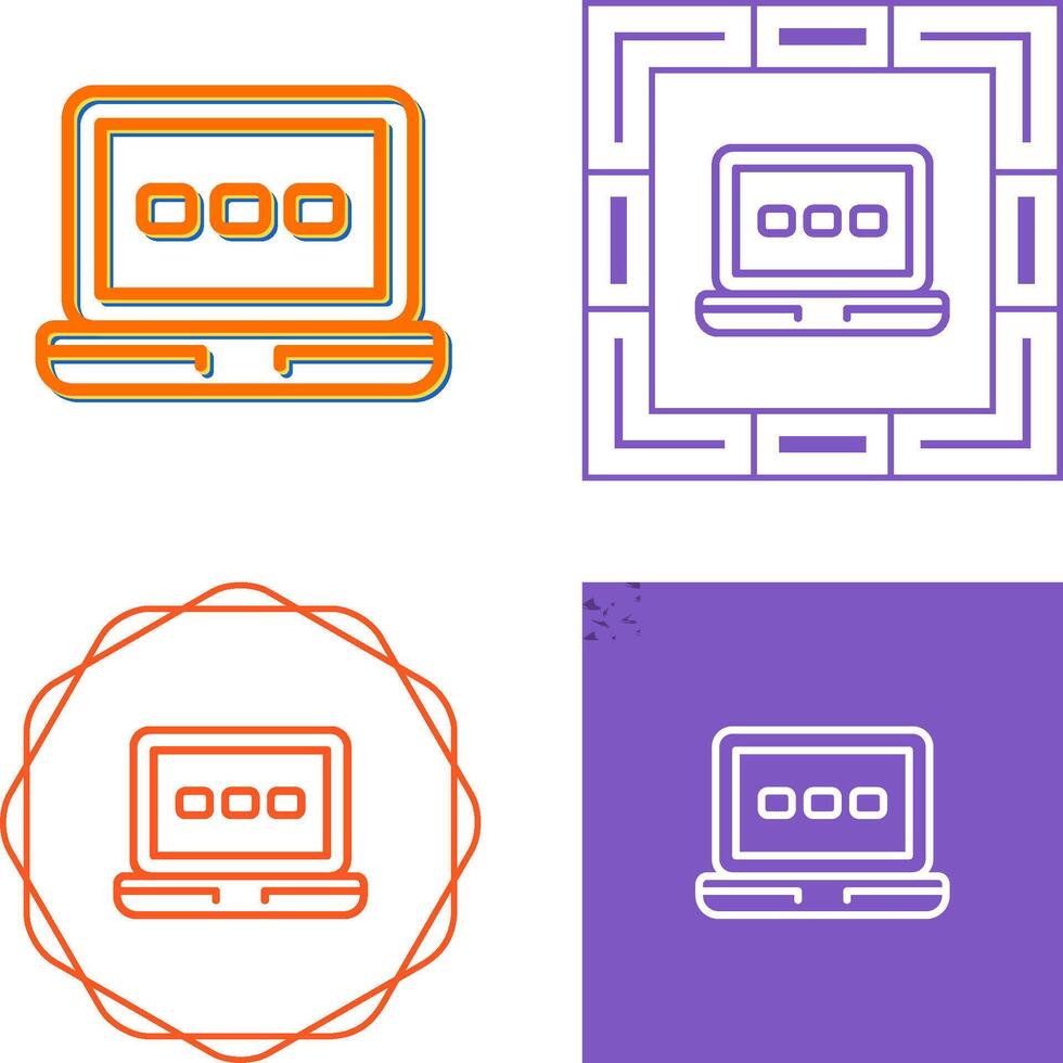 laptop vector pictogram