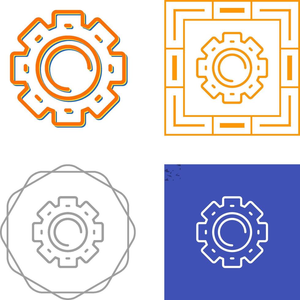 tandwiel vector pictogram