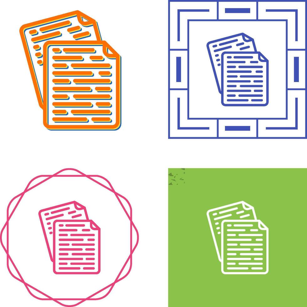 documenten vector pictogram