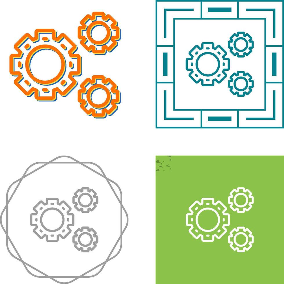 tandwiel vector pictogram