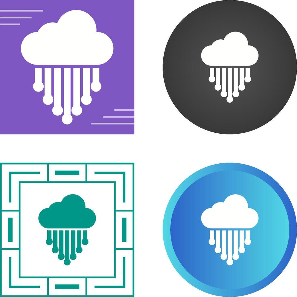 wolk integratie vector icoon