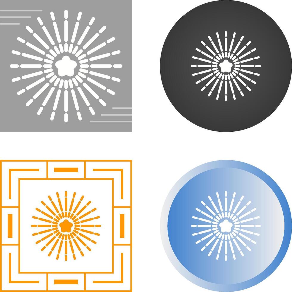 vuurwerk vector pictogram