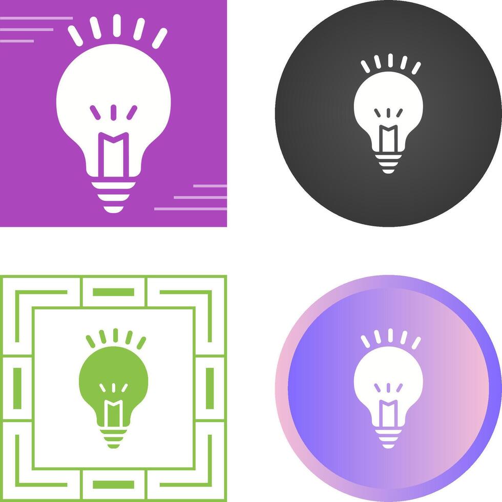 gloeilamp vector pictogram