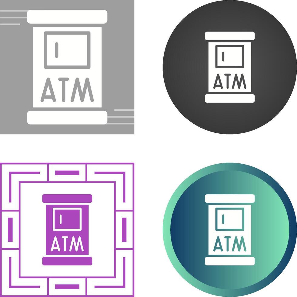 geldautomaat vector pictogram