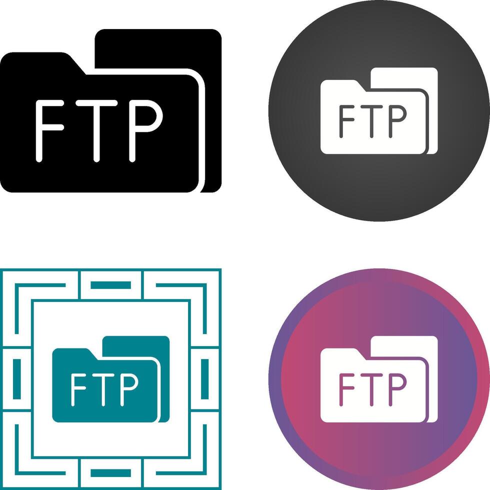 ftp toegang vector icoon