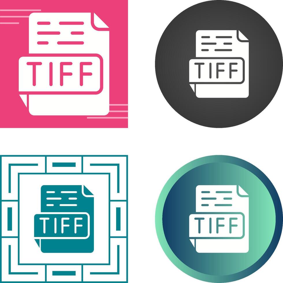 tiff vector icoon