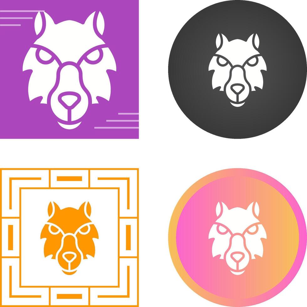 wolf vector pictogram