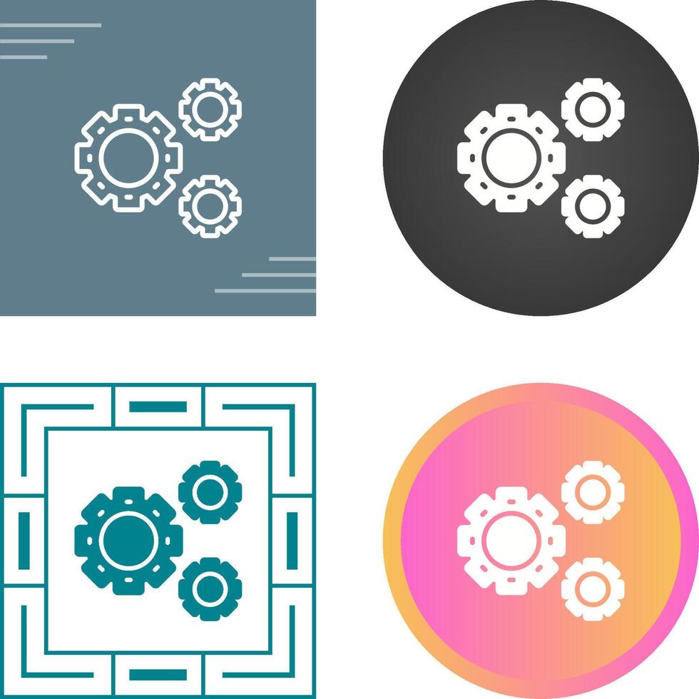 tandwiel vector pictogram