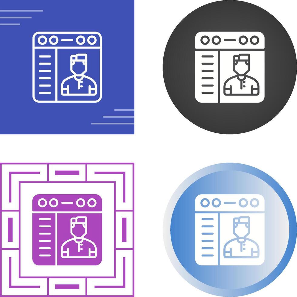 browser vector pictogram