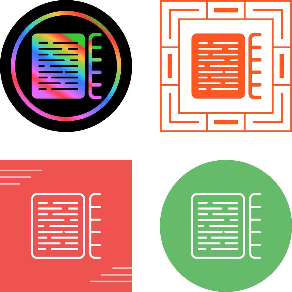 document indexeren vector icoon