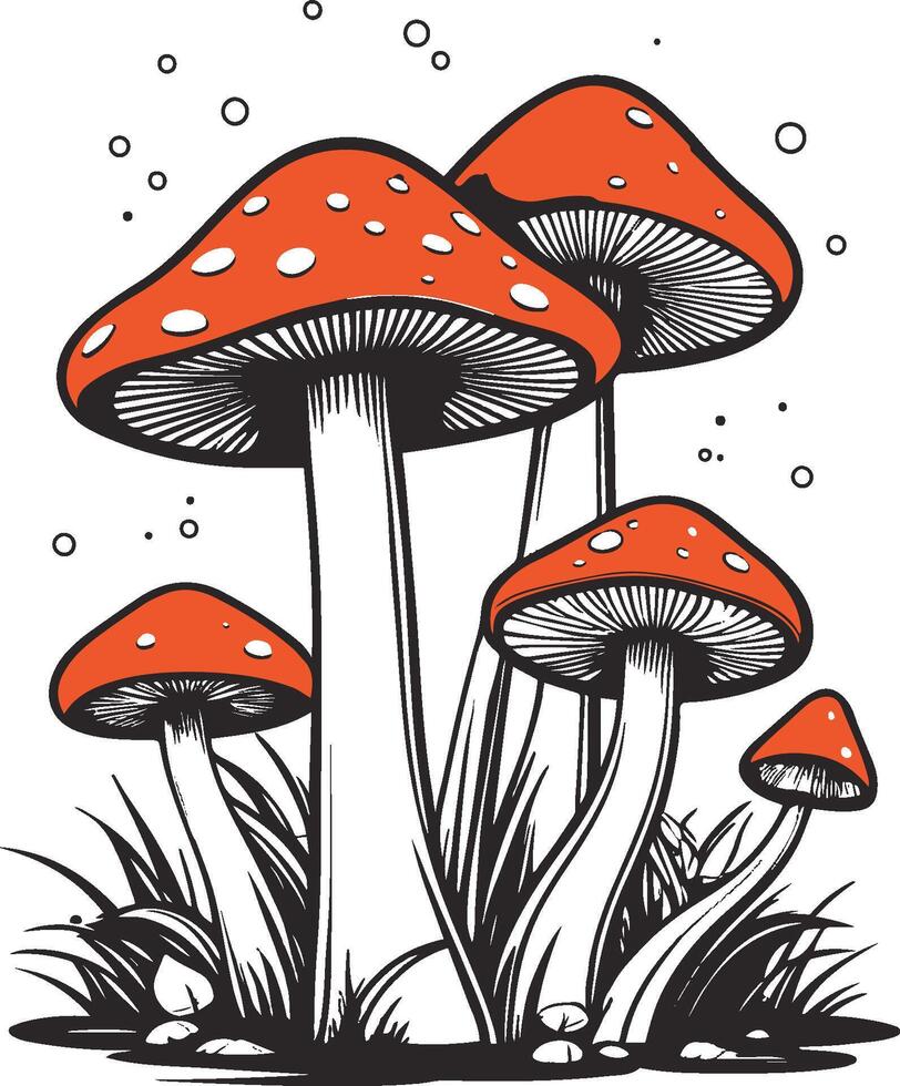 paddestoelen vector illustratie