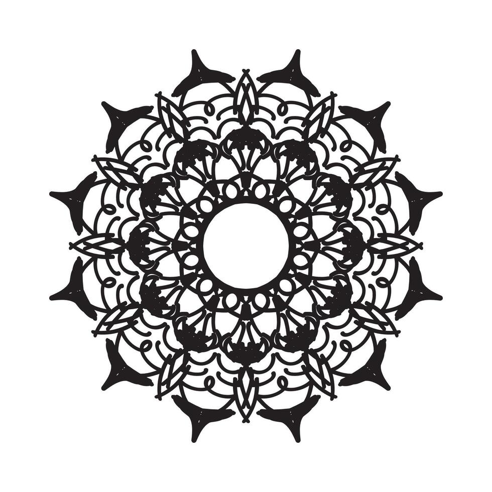 prachtige vector hand getekend Indiase ornament mandala op achtergrondstijl.