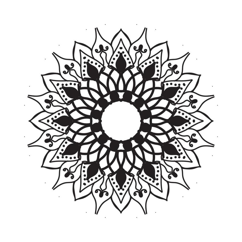 mandala's voor kleurboek. decoratieve ronde ornamenten. vector