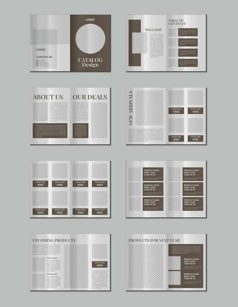 catalogus ontwerp of Product catalogus sjabloon ontwerp vector