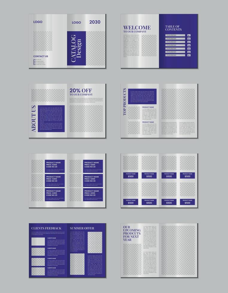 catalogus ontwerp of Product catalogus sjabloon ontwerp vector