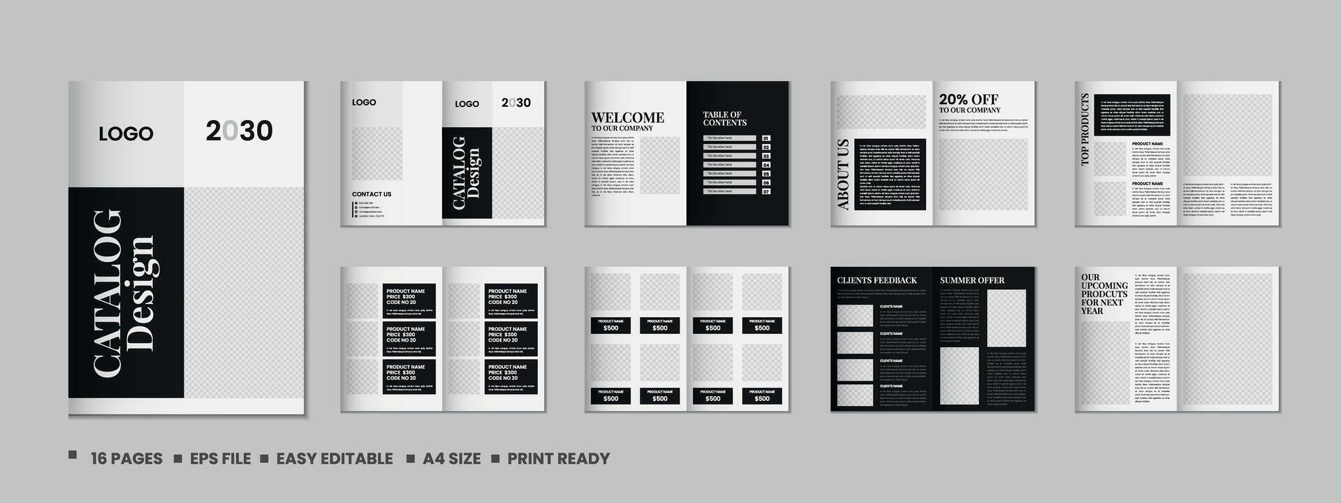 catalogus ontwerp of Product catalogus sjabloon ontwerp vector