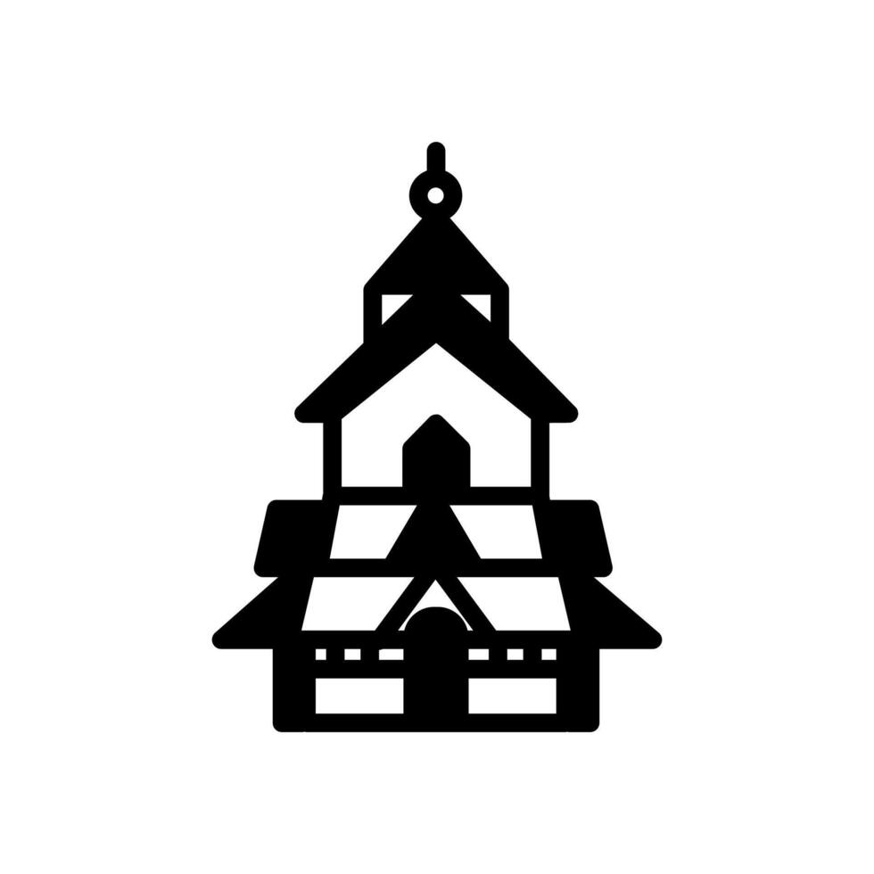 duig kerk icoon in vector. logotype vector