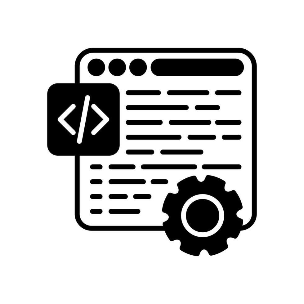 code maatwerk icoon in vector. logotype vector