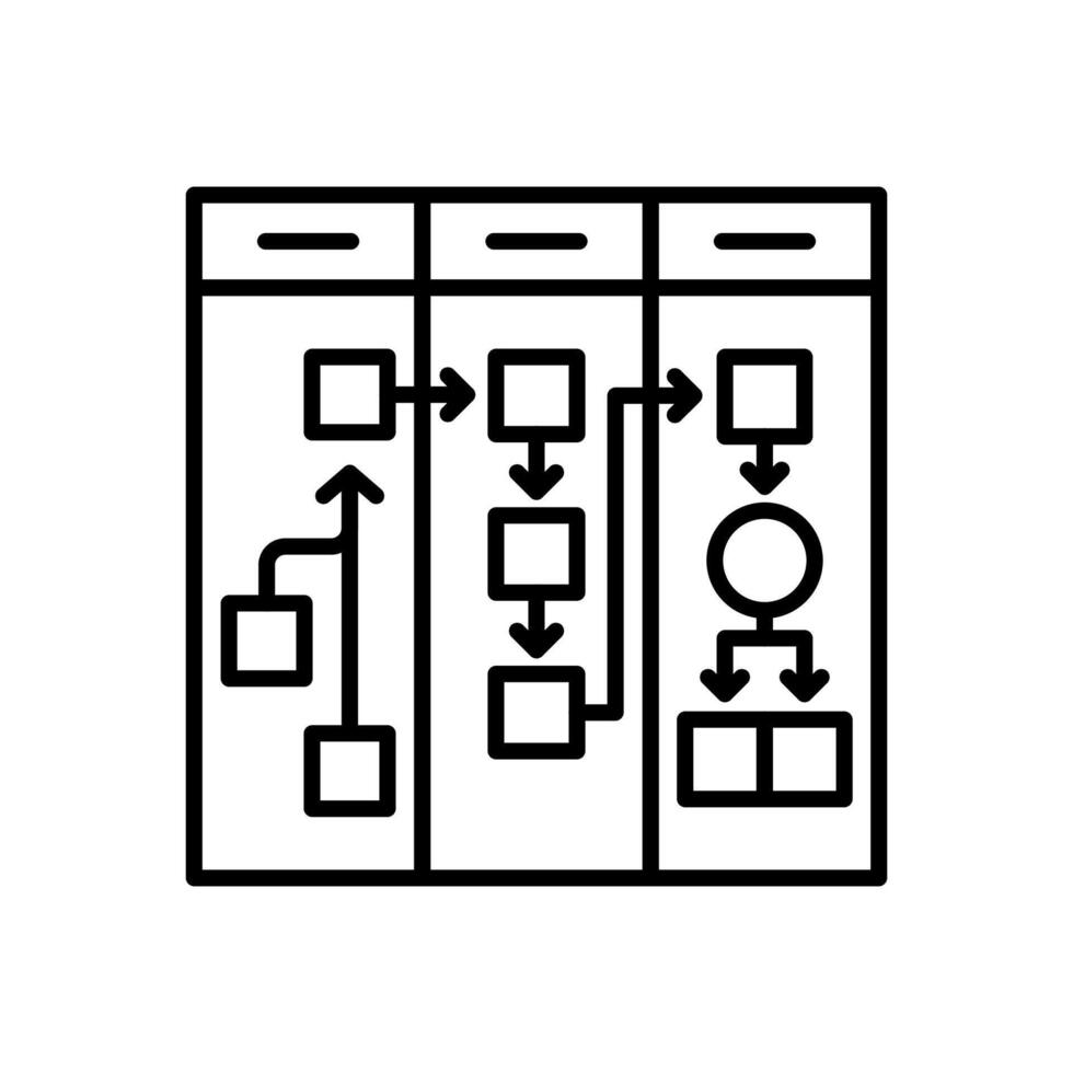 workflow icoon in vector. logotype vector