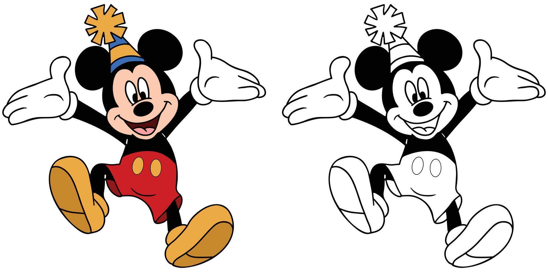 mickey muis en vrienden, verjaardagen en partijen vector