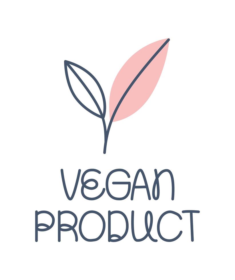 veganistisch productpictogram vector