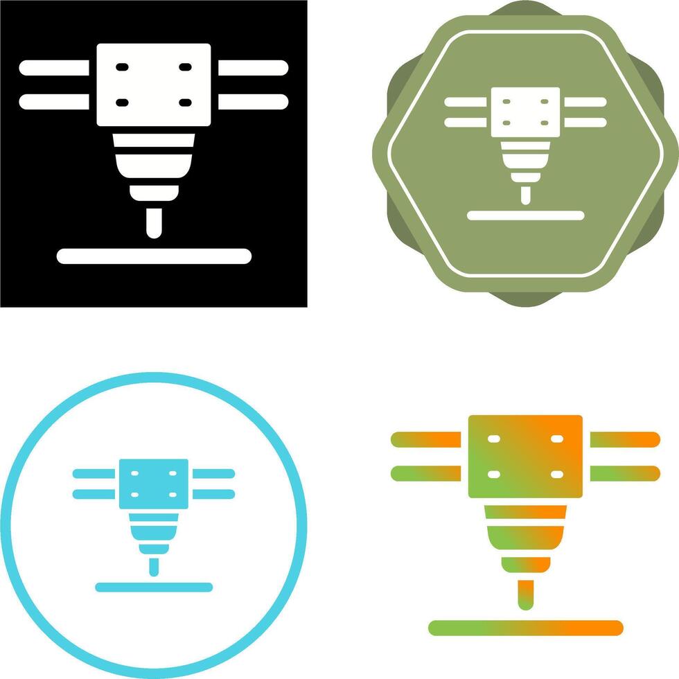 laser snijdend machine vector icoon