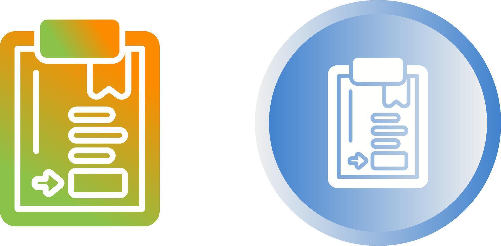 Klembord vector pictogram