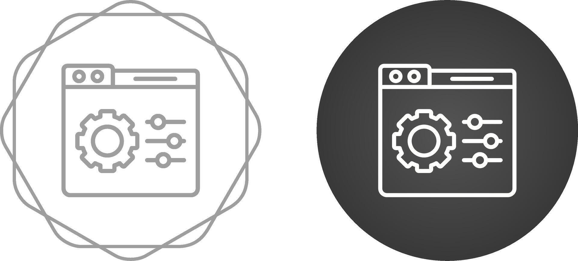 bedieningspaneel vector pictogram