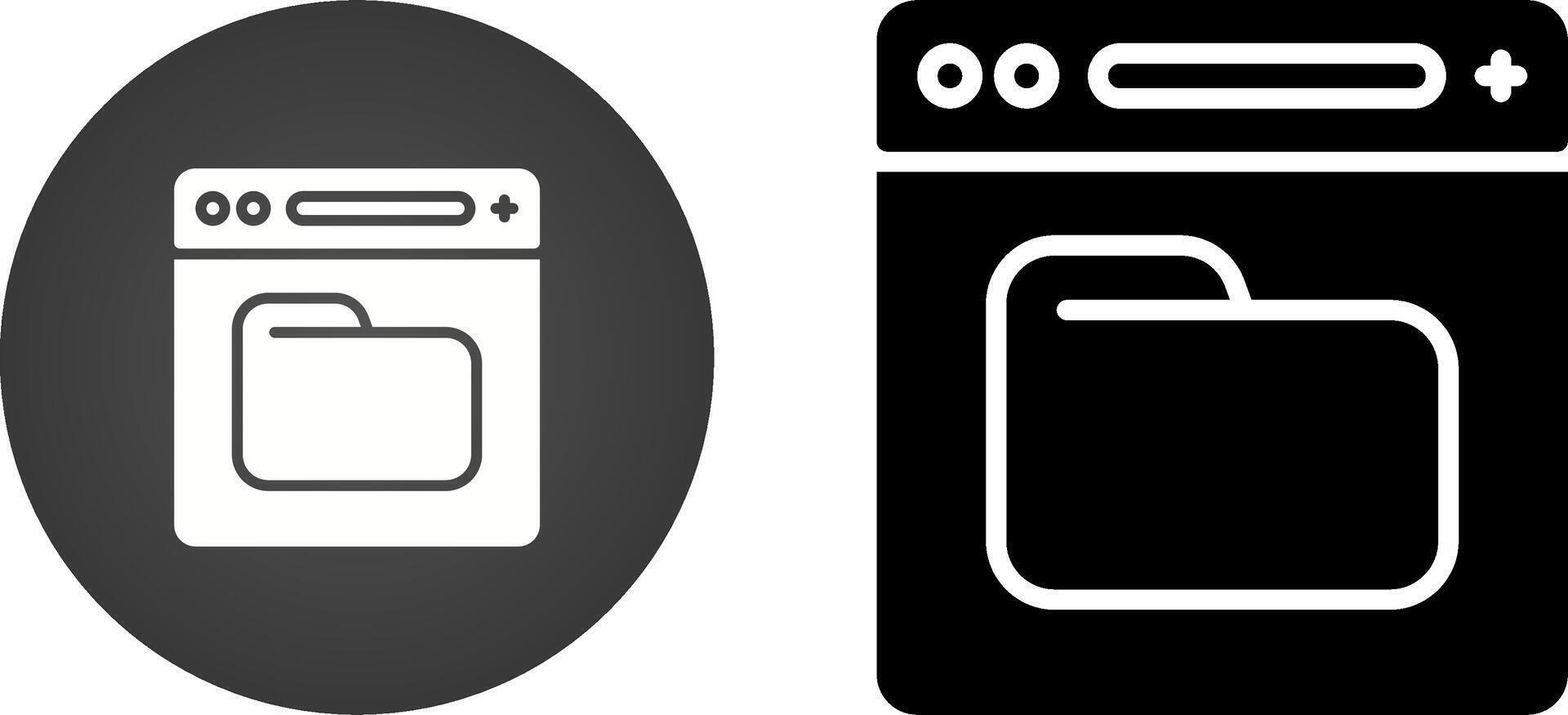 browser vector pictogram