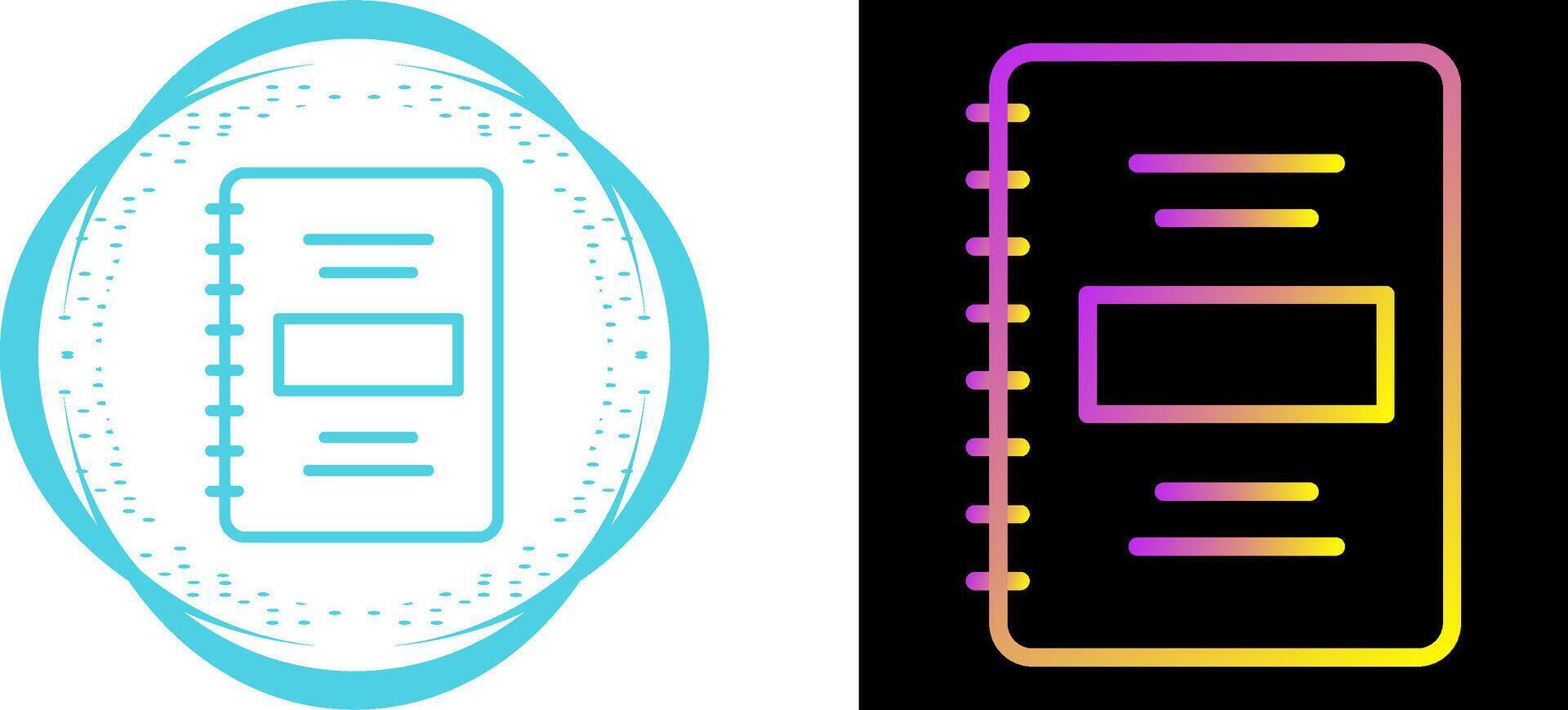 notebook vector pictogram