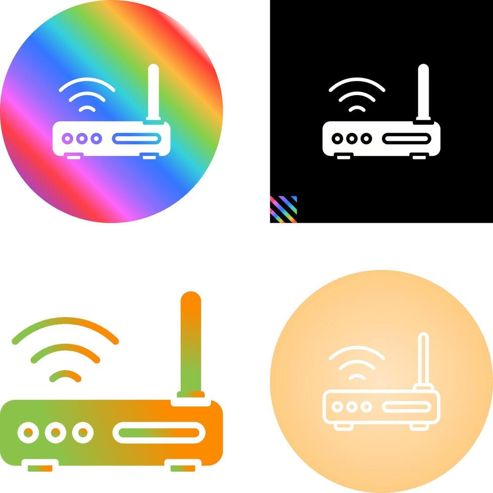 Wifi router vector icoon