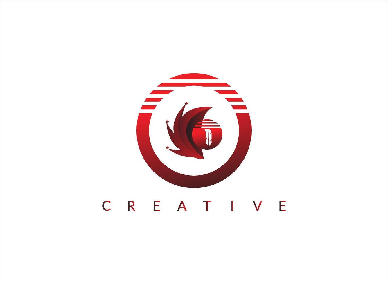 ik creatief eerste laatste logo . bedrijf logo. vector