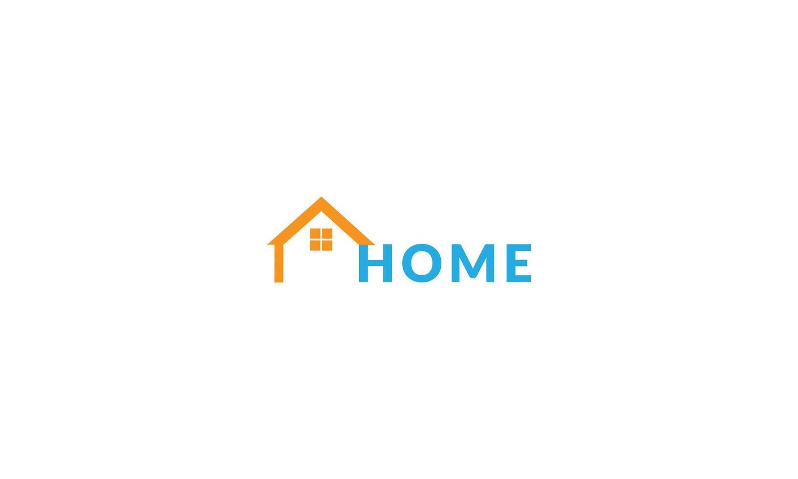 onze logo, met haar knus huis ontwerp, is een testament naar de zin van behoren wij voorzien. vector
