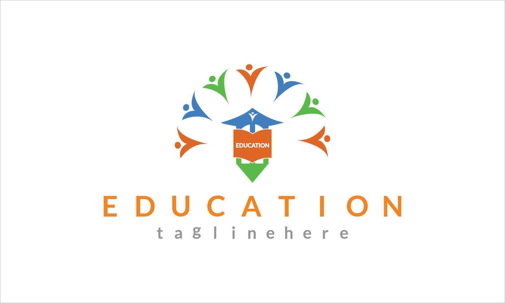 onderwijs logo ontwerp met modern concept. icoon onderwijs vector illustratie.