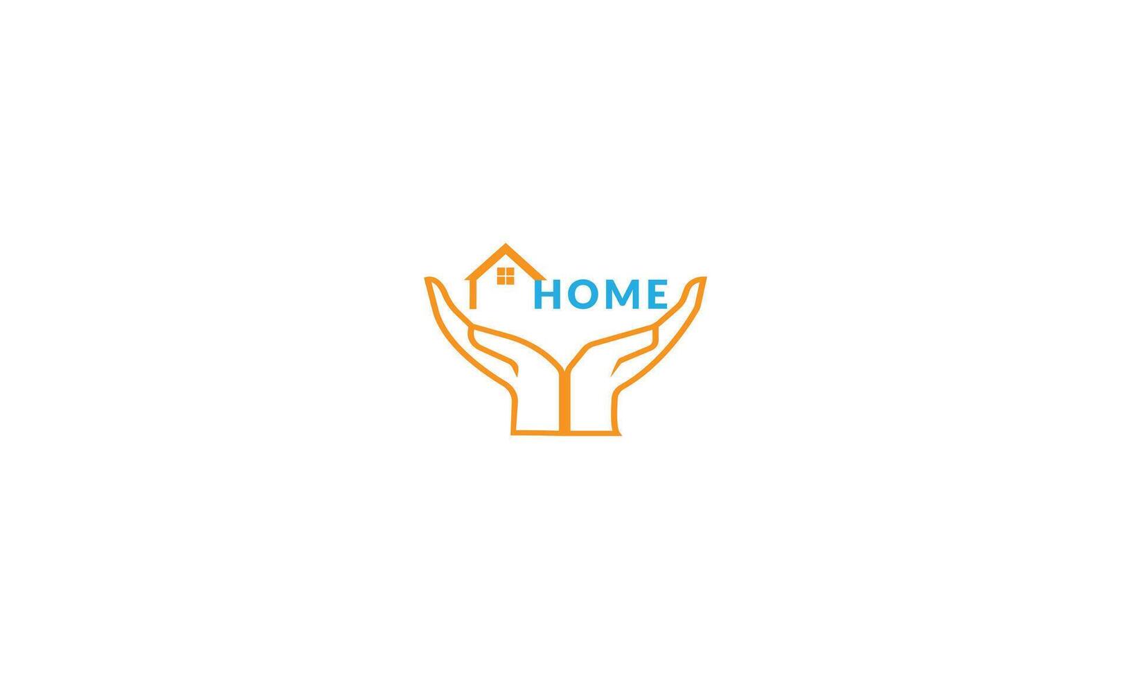 onze logo, met haar uitnodigend huis ontwerp, is een viering van de familie we hebben gebouwd. vector