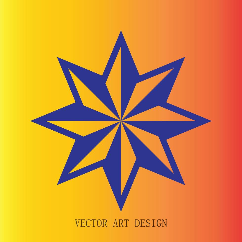 abstract vorm met sterren vector