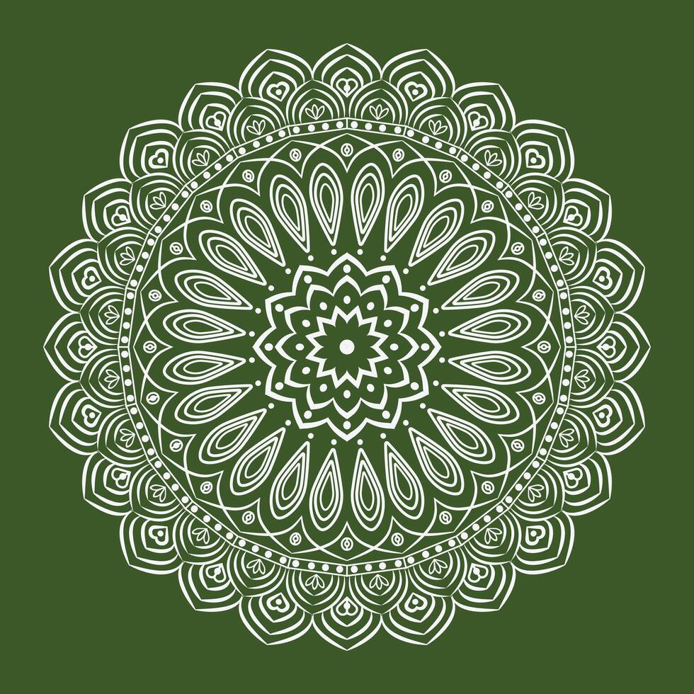 vrij vector grafisch kunst Arabisch bloemen mandala ontwerp