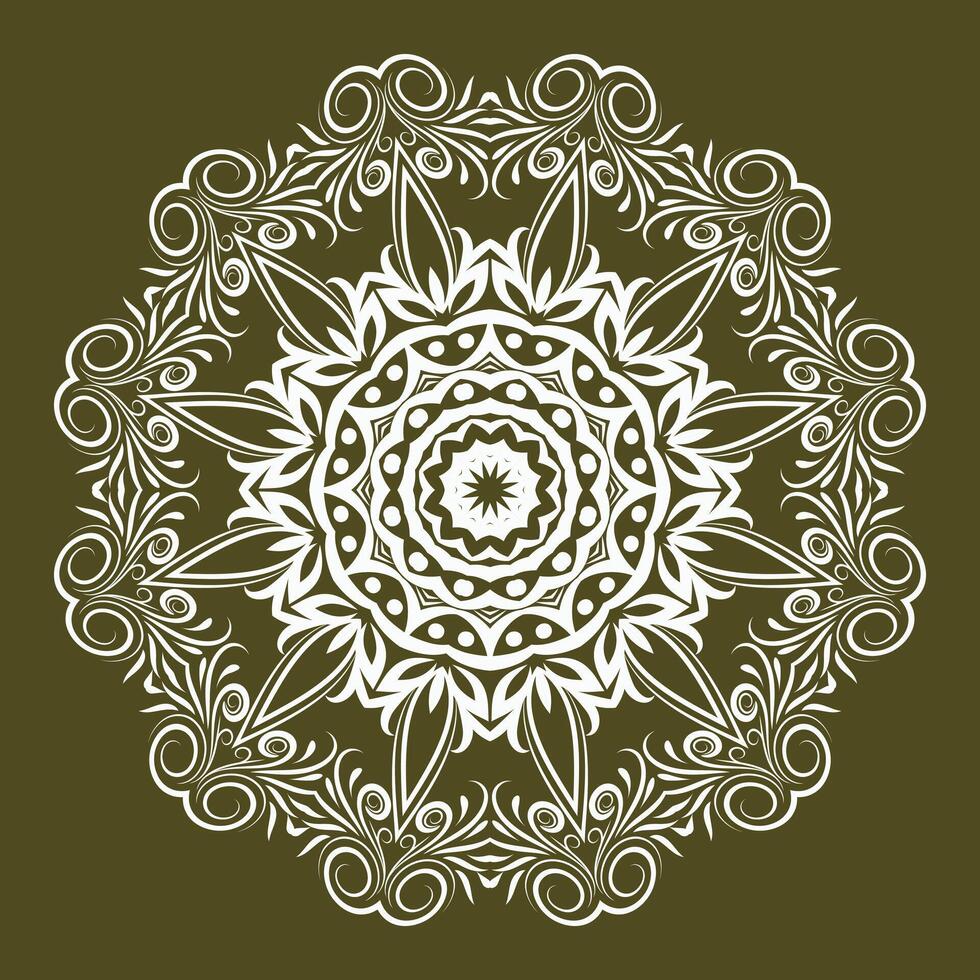 vrij vector luxe bloemen Indisch Arabisch mandala ontwerp