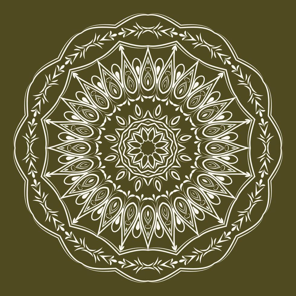 vrij vector luxe bloemen Indisch Arabisch mandala ontwerp