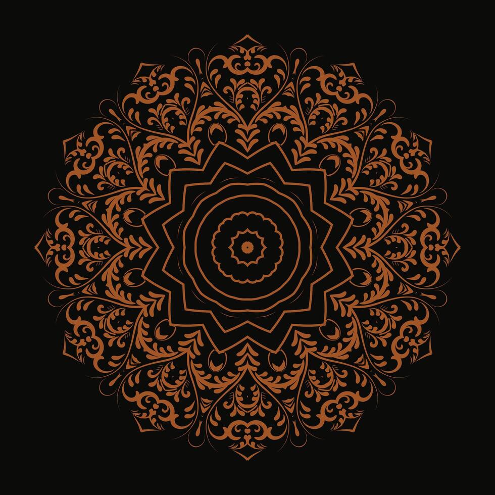 creatief vector gouden bloemen mandala achtergrond sjabloon