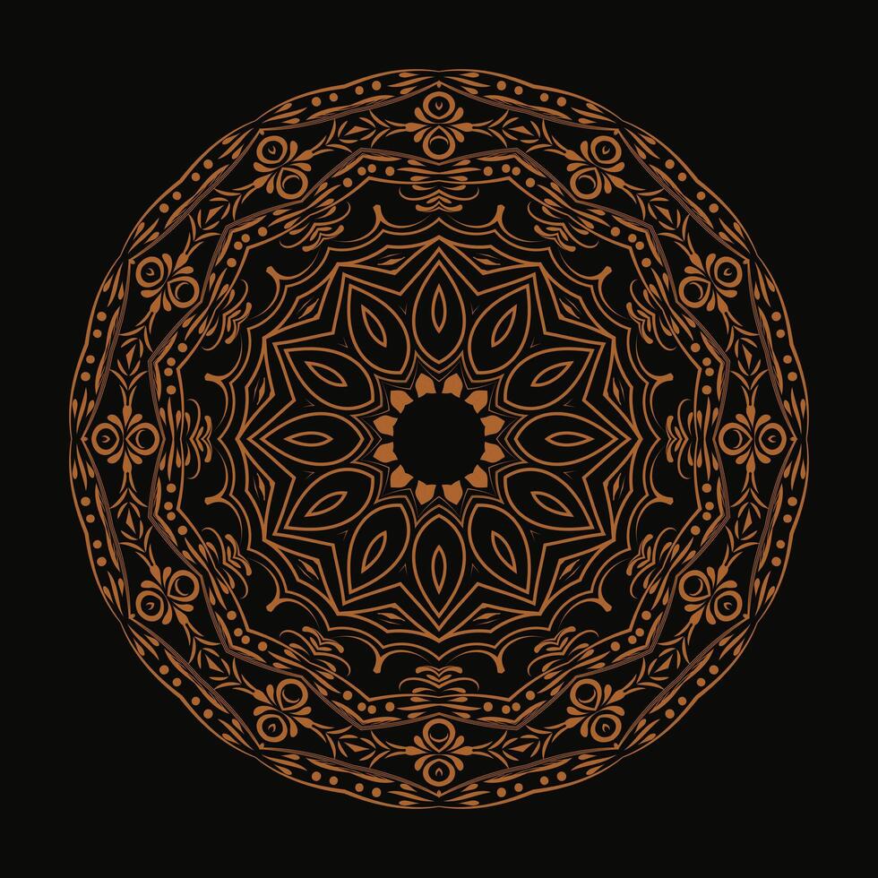 creatief vector gouden bloemen Arabisch mandala achtergrond sjabloon