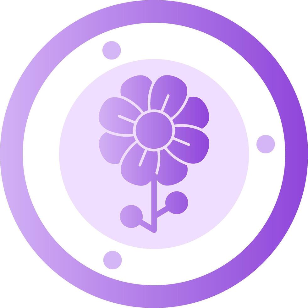 bloem glyph helling icoon vector