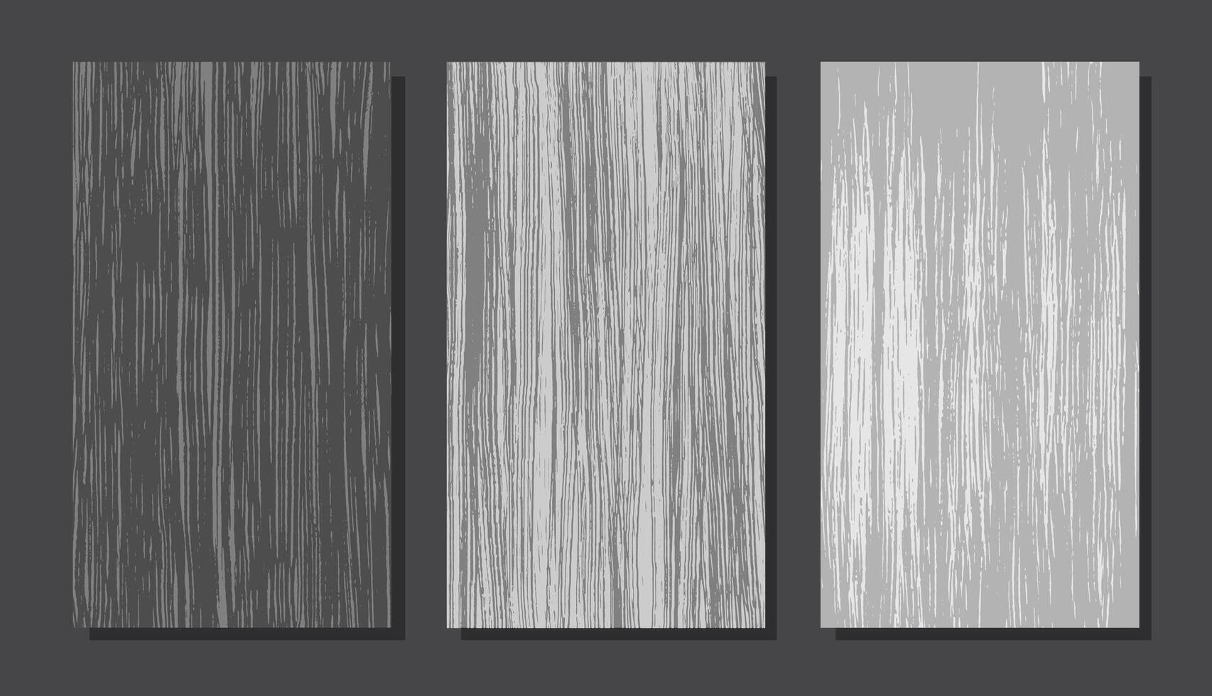 reeks van grijs houten textuur. vector verticaal houten planken. monochroom patroon van hout bord voor sociaal media. droog planken.