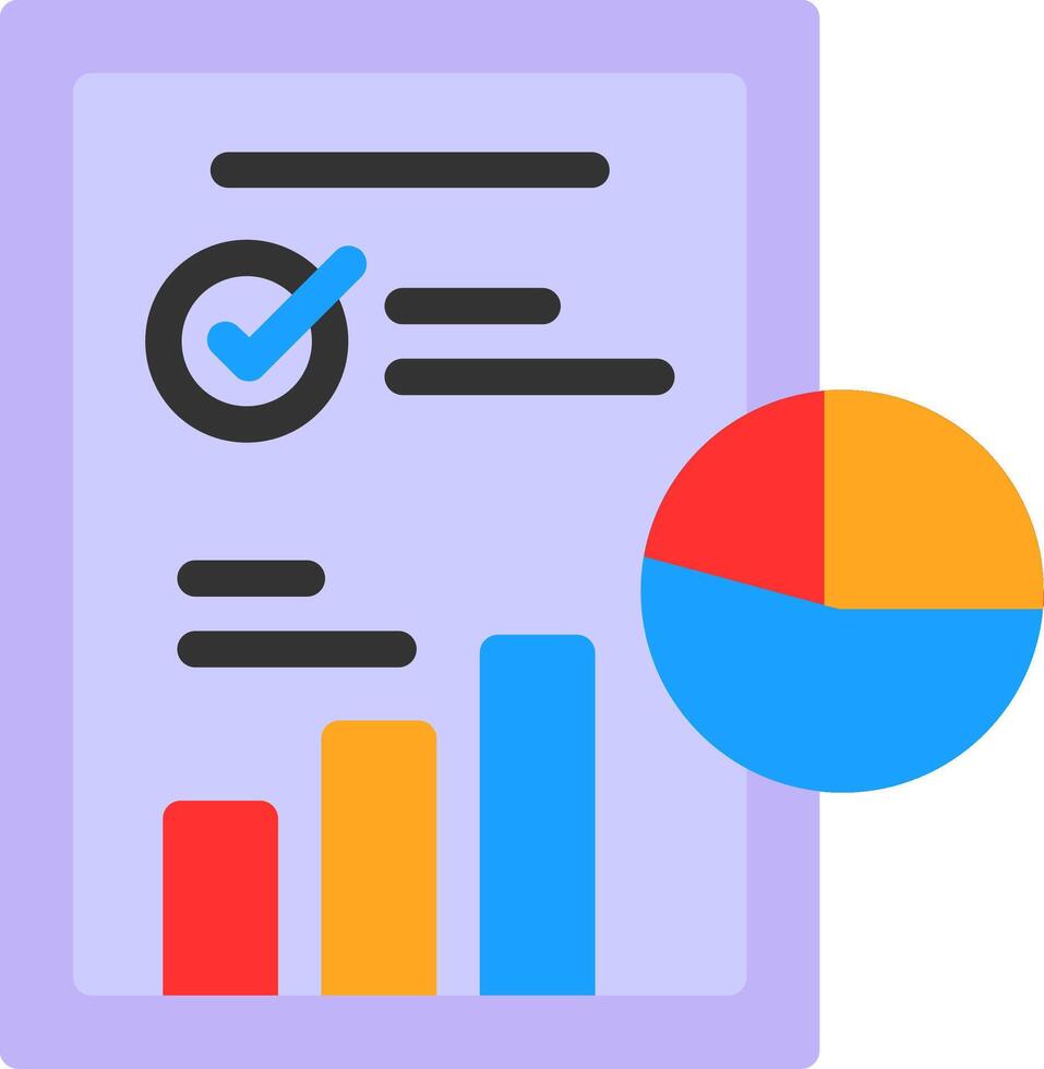 industrie analyse vlak icoon vector