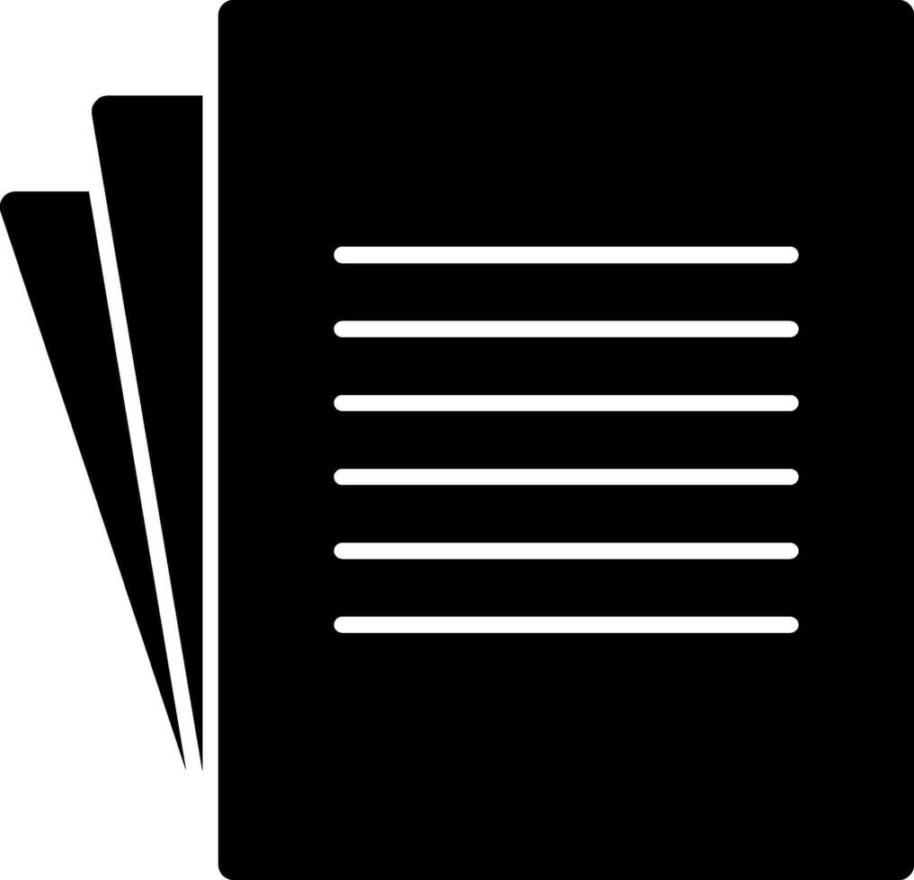 document glyph-pictogram vector