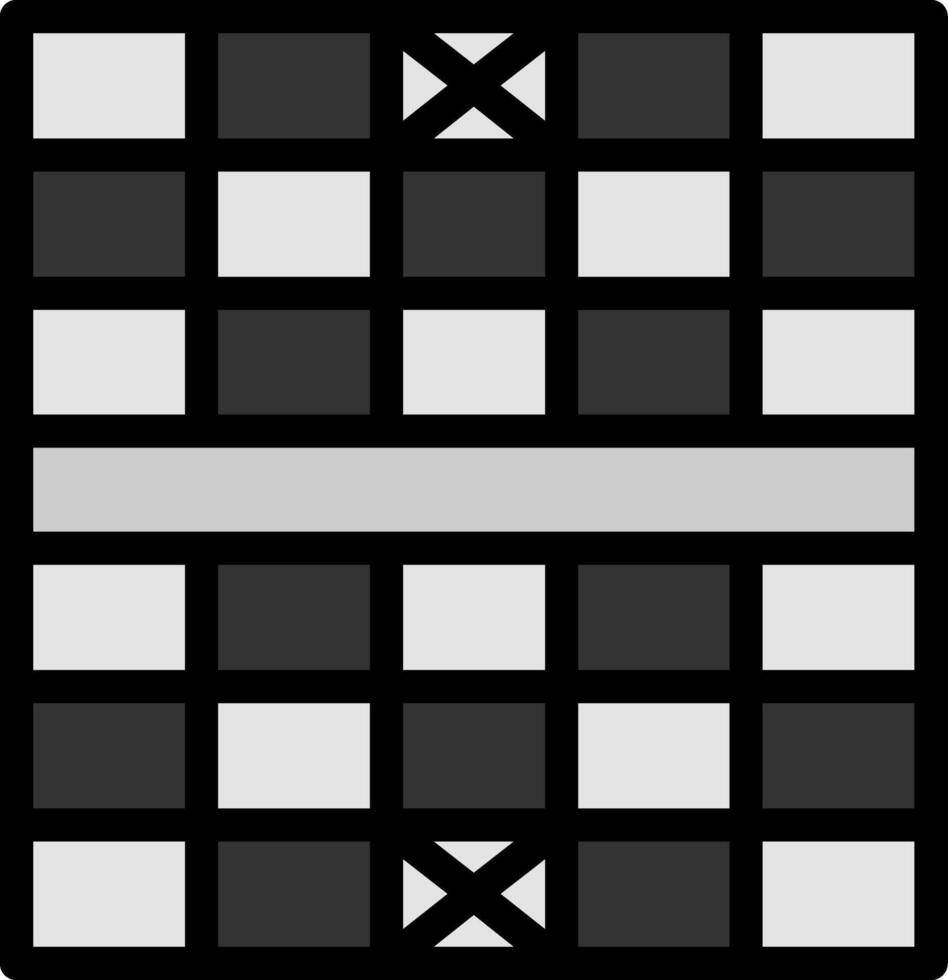 schaak bord lijn gevulde vector